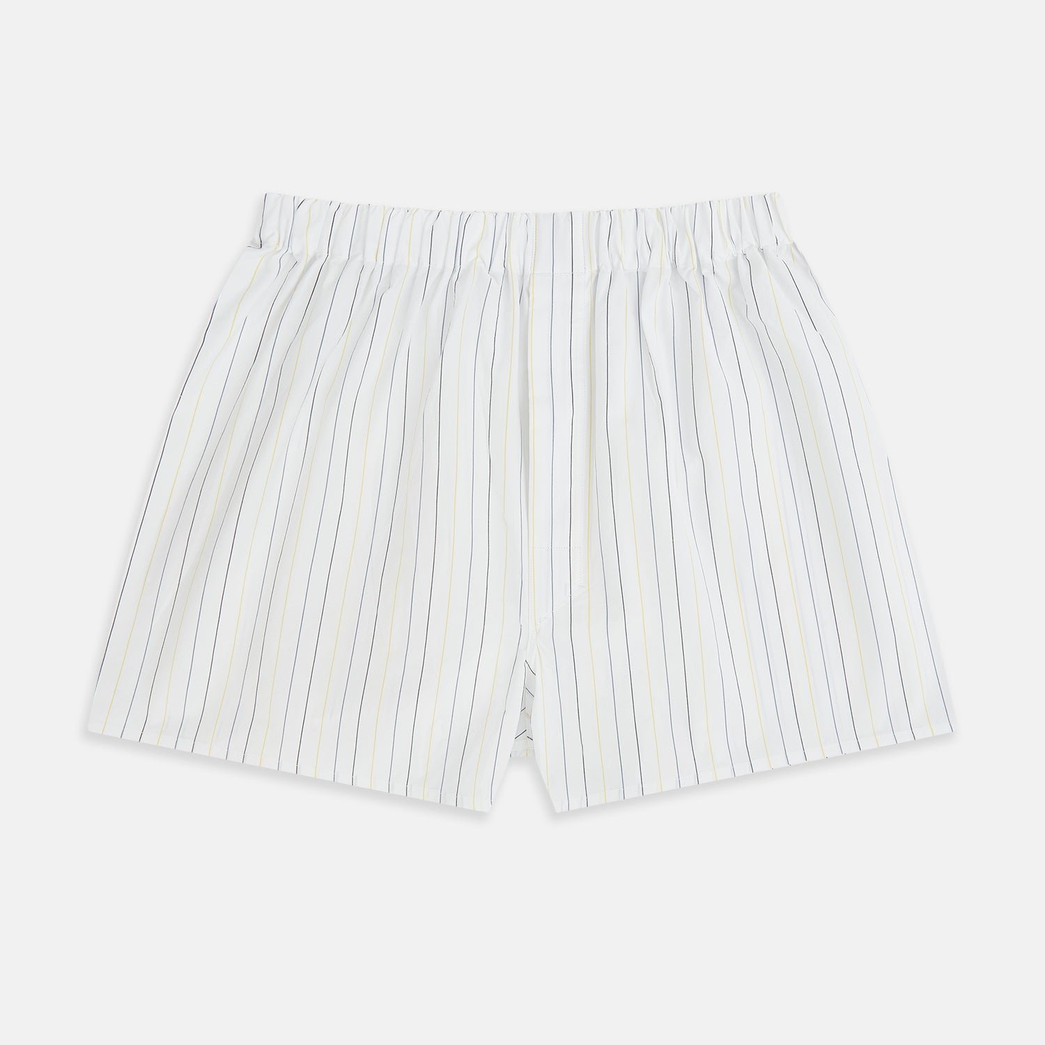 View 1 of product Yellow and Blue Double Stripe Godfrey Boxer Shorts