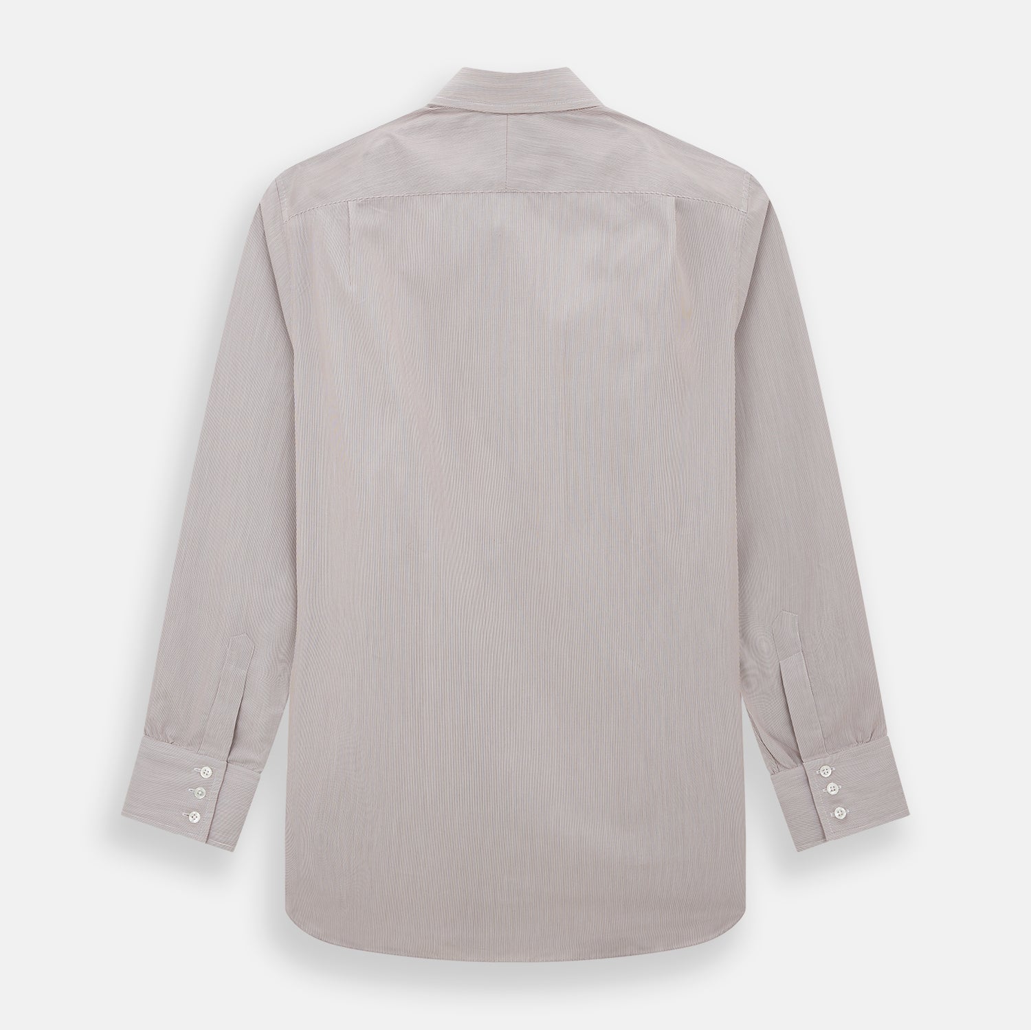 View 3 of product Burgundy Hairline Stripe Mayfair Shirt