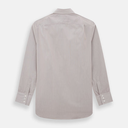 Burgundy Hairline Stripe Mayfair Shirt Image 2