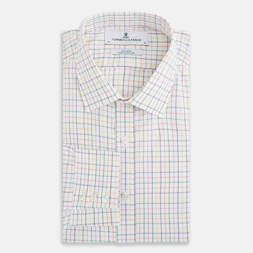 Rainbow Double Grid Check Mayfair Shirt