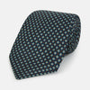 View 1 of product Navy Geometric Floral Silk Tie