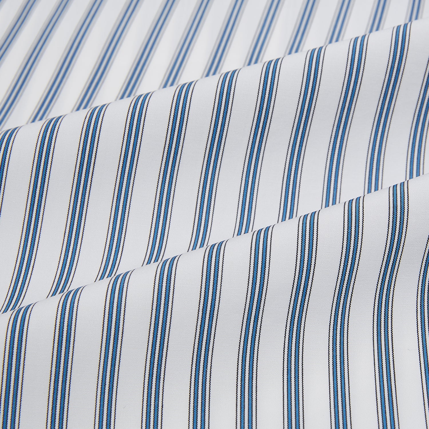 View 6 of product Blue Multi Wide Track Stripe Mayfair Shirt