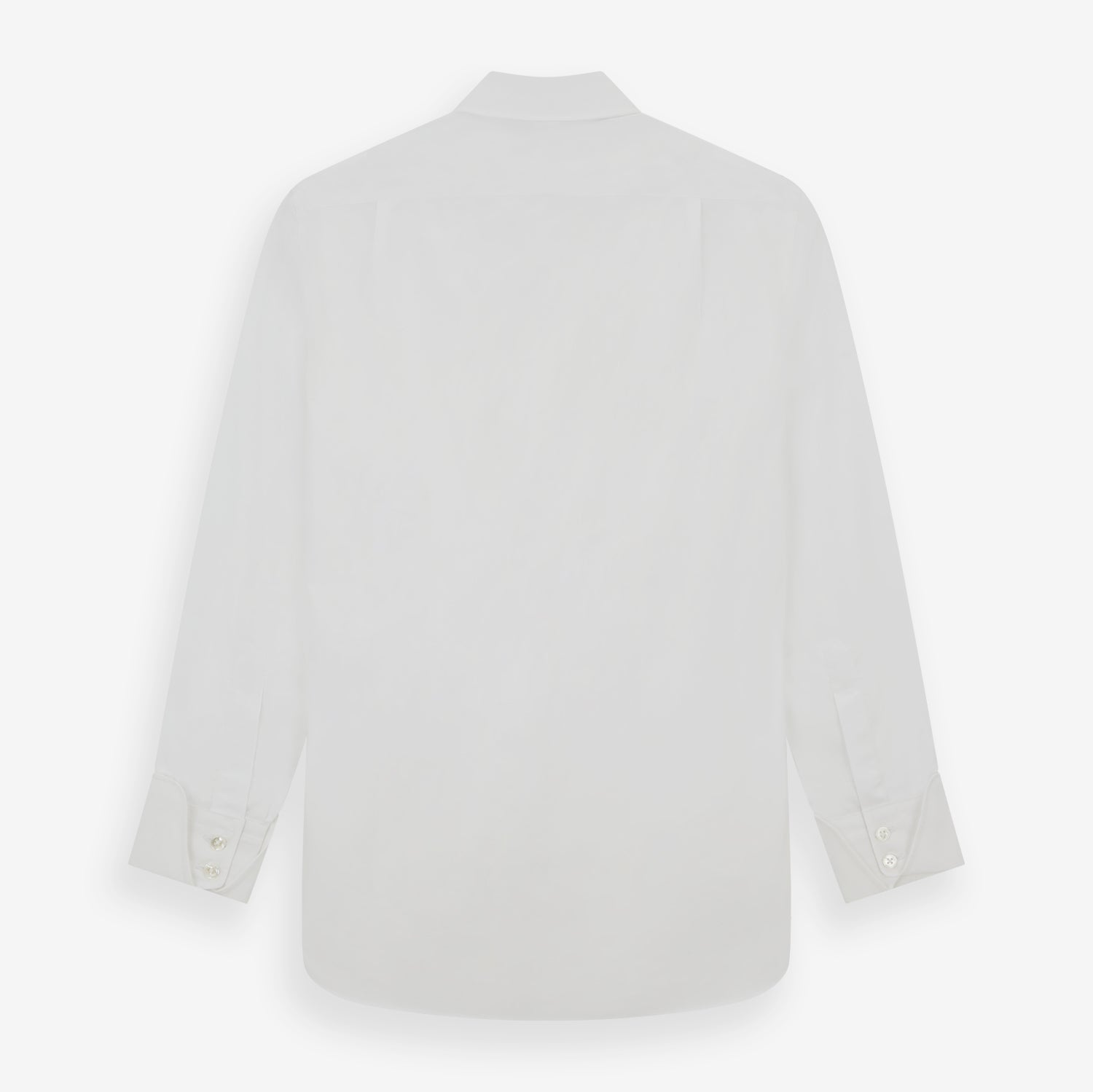 View 3 of product White Poplin Shirt With Regent Collar and 2-Button Cocktail Cuffs