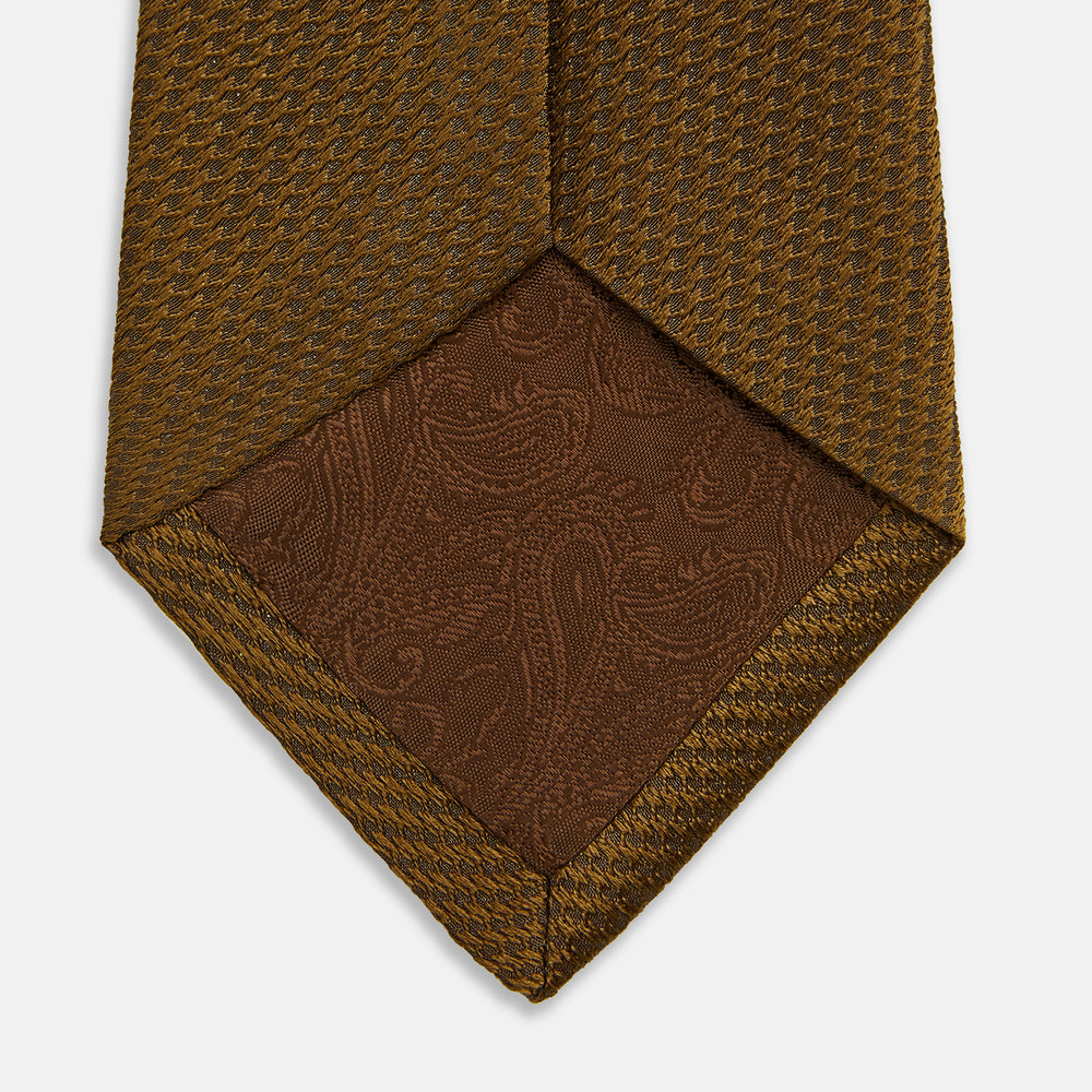 PLAIN LACE JACQUARD EARTH TIE