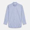 View 1 of product Mid-Blue Chambray Weekend Fit Shirt with Dorset Collar and 1-Button Cuffs