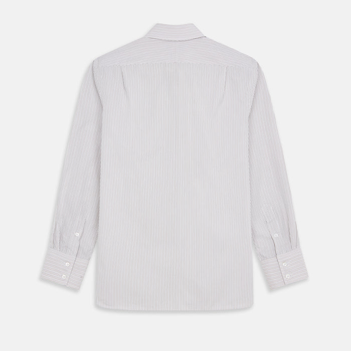 Sandstone Multi Stripe Cotton Tailored Fit Shelton Shirt Image 4