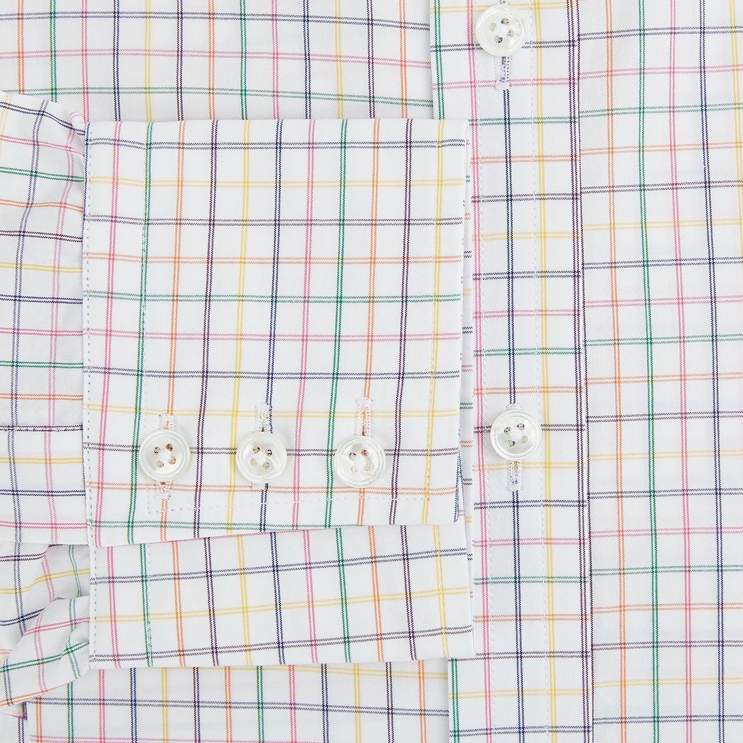 View 4 of product Rainbow Double Grid Check Mayfair Shirt