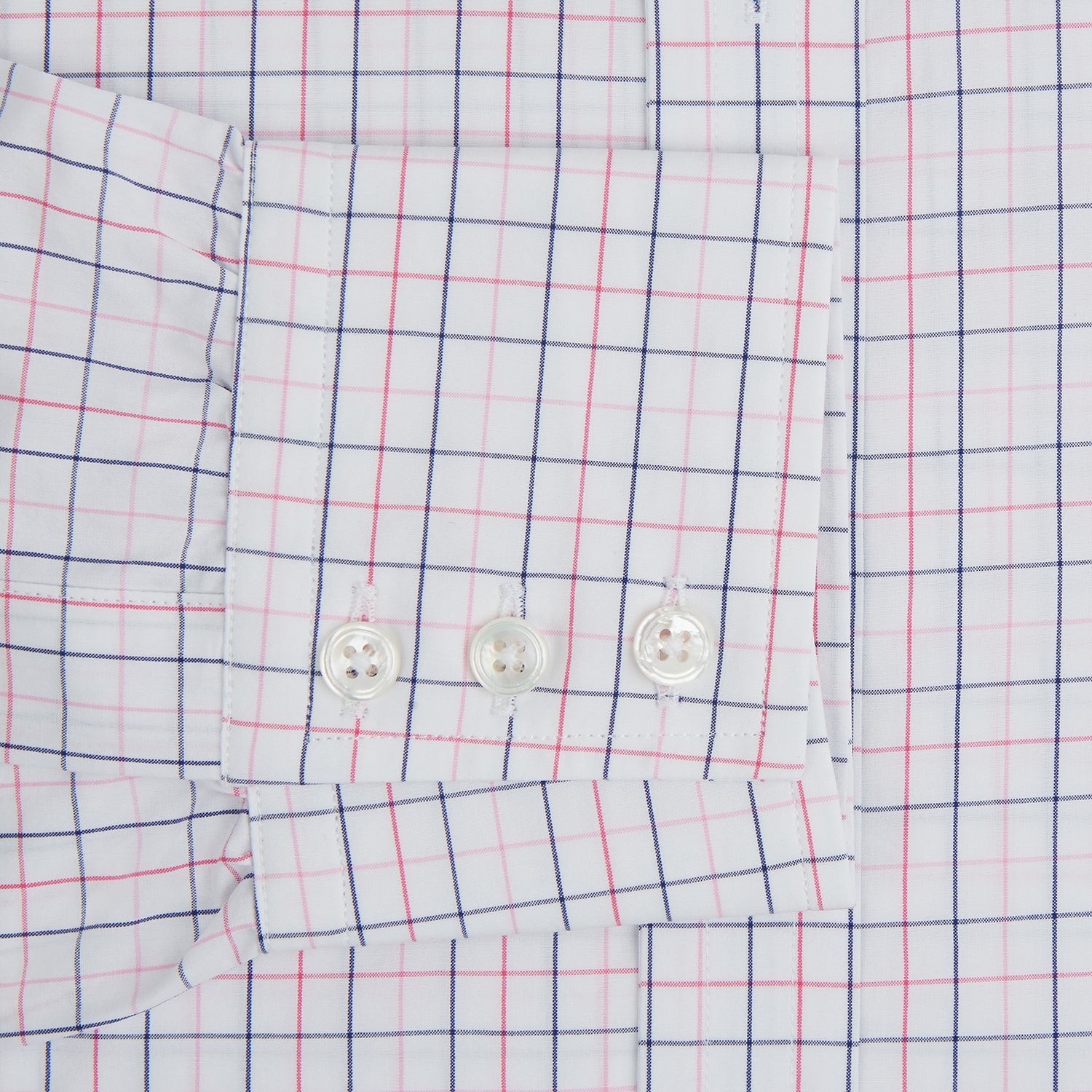 View 4 of product Pink Overlay Grid Check Mayfair Shirt