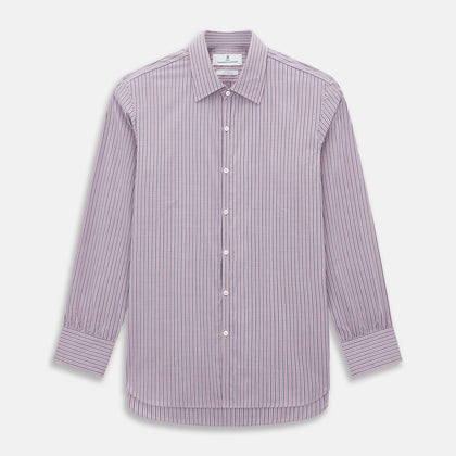 Antique Pink Ticking Stripe Westminster Shirt