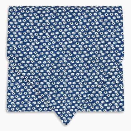 Azzurro Flower Patterned Silk Cravat Image 4