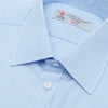 View 5 of product Light Blue End-on-End Shirt with T&A Collar and 3-Button Cuffs