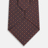 View 3 of product Burgundy Geometric Silk Tie