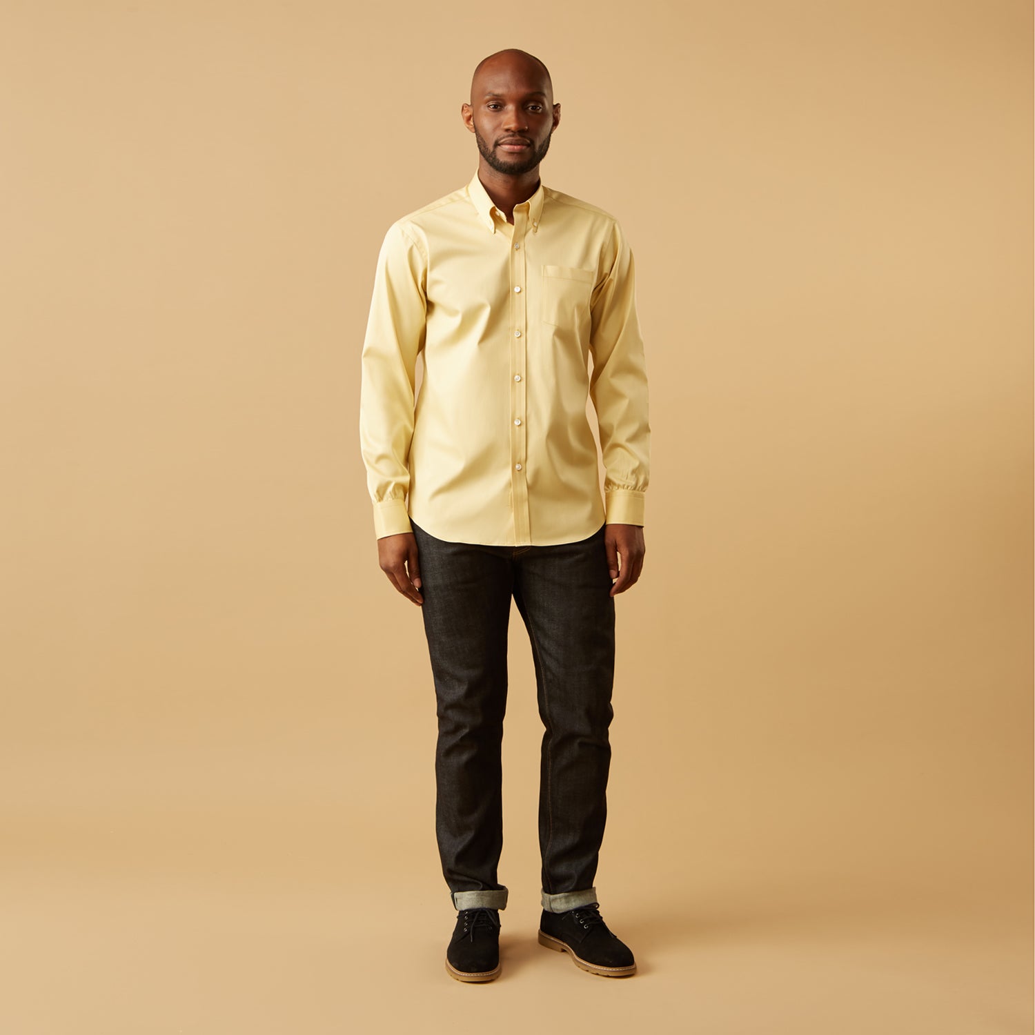 Yellow Piece Dyed Weekend Fit Suffolk Shirt Turnbull & Asser US Yellow Piece Dyed Weekend Fit Suffolk Shirt Turnbull & Asser US