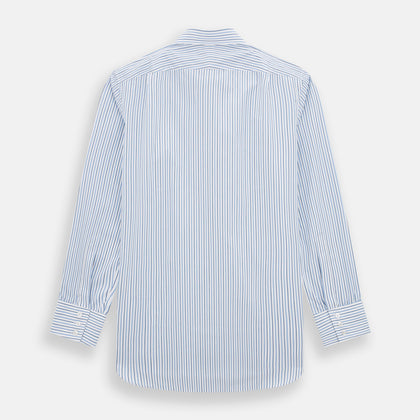 Blue and Navy Double Stripe Mayfair Shirt Image 2