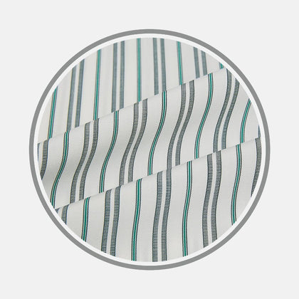 Forest Green Multi Stripe Fabric