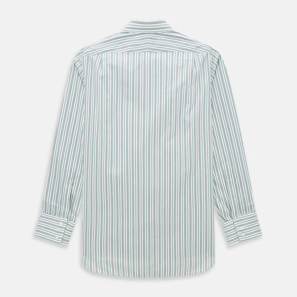 Forest Green Multi Stripe Mayfair Shirt