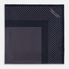 View 4 of product Navy and Lilac Dot Silk Pocket Square