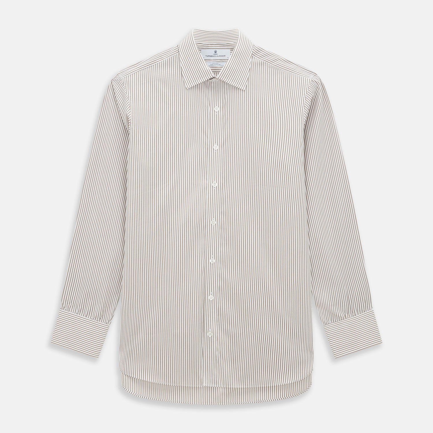 Coffee Shadow Stripe Mayfair Shirt