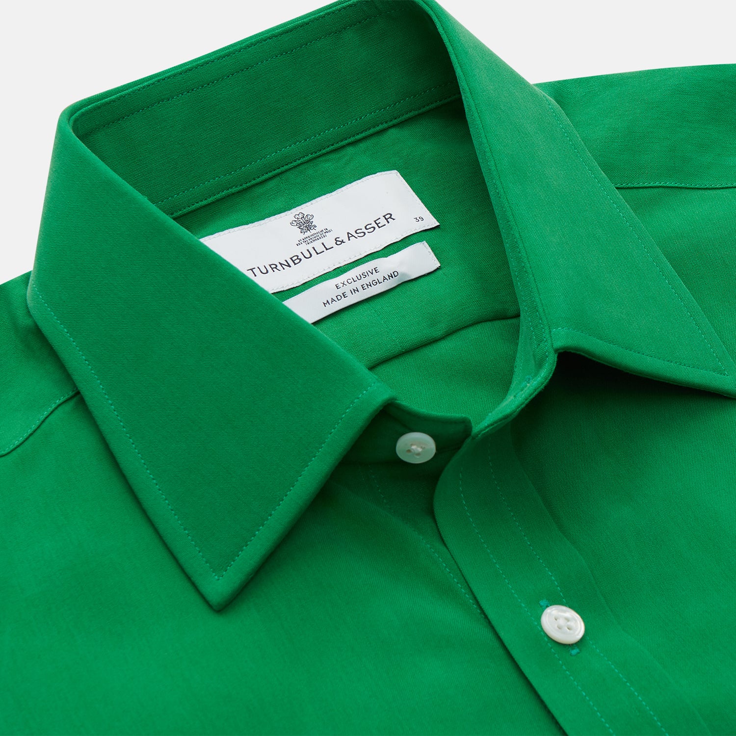 View 2 of product Green Sandwashed Silk Regular Fit Mayfair Shirt