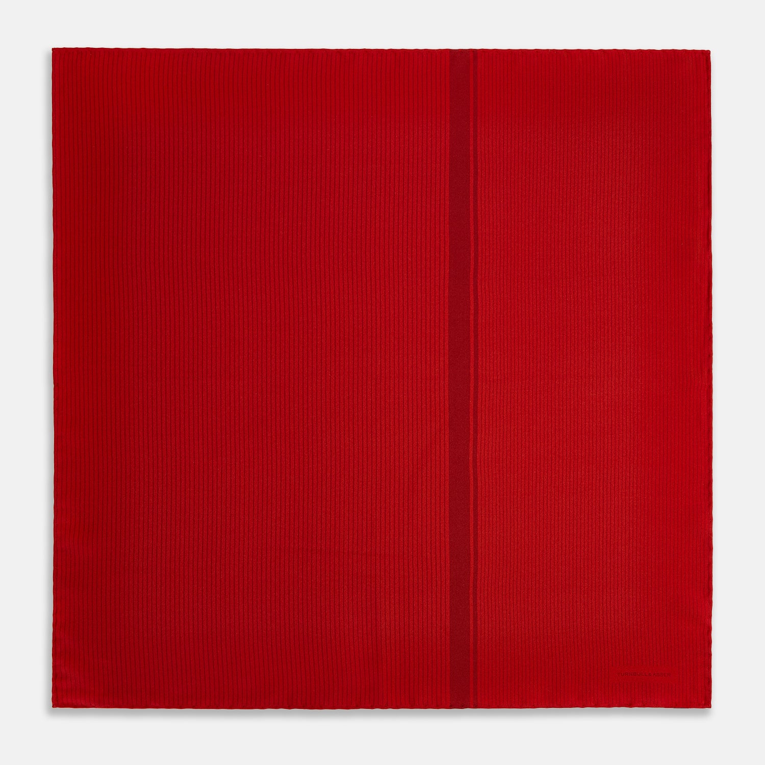 Image 4 of product Red and Burgundy Stripe Silk Pocket Square