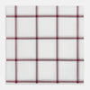 View 1 of product Burgundy Grid Check Hand-Rolled Handkerchief