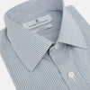 View 2 of product Blue and Brown Ticking Stripe Mayfair Shirt