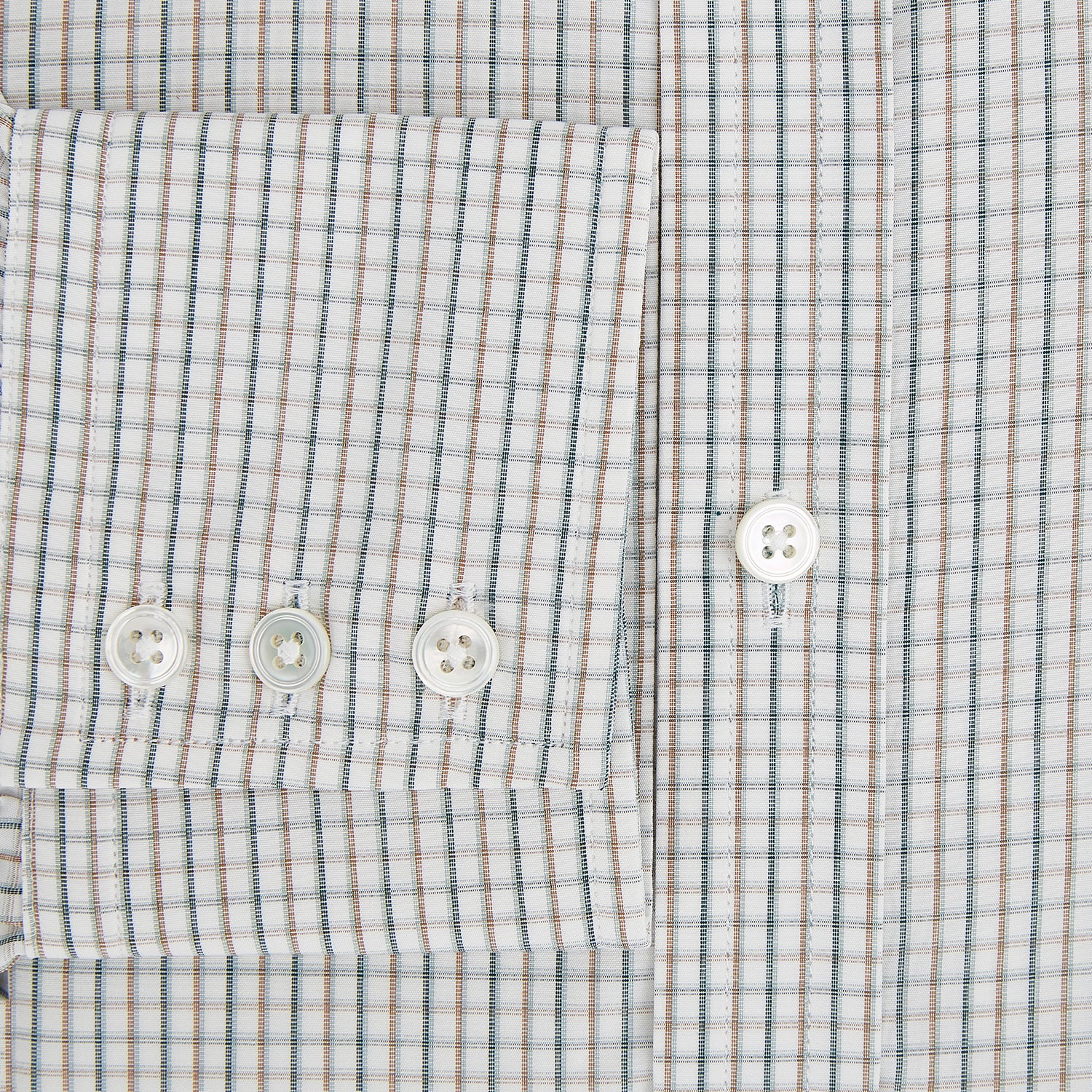 View 4 of product Green and Brown Multi Check Mayfair Shirt