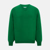 View 1 of product Grass Green Cashmere V-neck Jumper