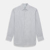 View 1 of product Midnight Blue Fine Track Stripe Mayfair Shirt
