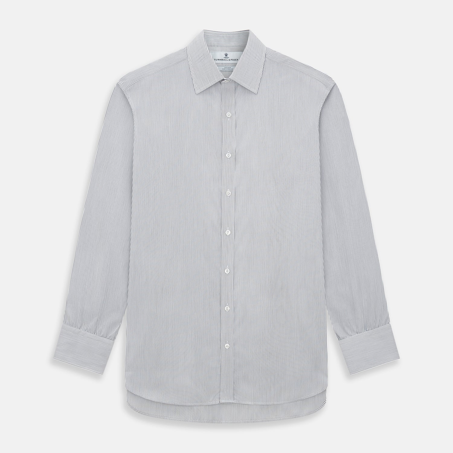 View 1 of product Midnight Blue Fine Track Stripe Mayfair Shirt