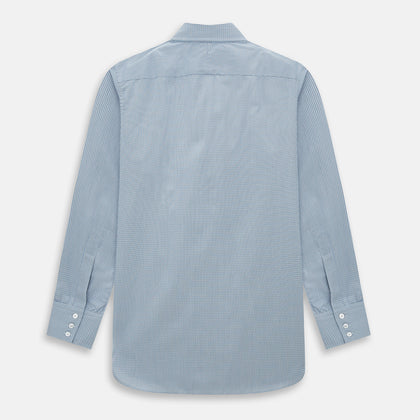 BLUE AND BROWN MICRO SHADOW CHECK WESTMINSTER SHIRT Image 2