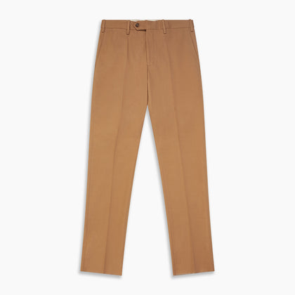 Camel Front Pleated Manson Trouser Image 3