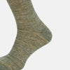 View 4 of product Forest Green Linen Mid-Length Socks