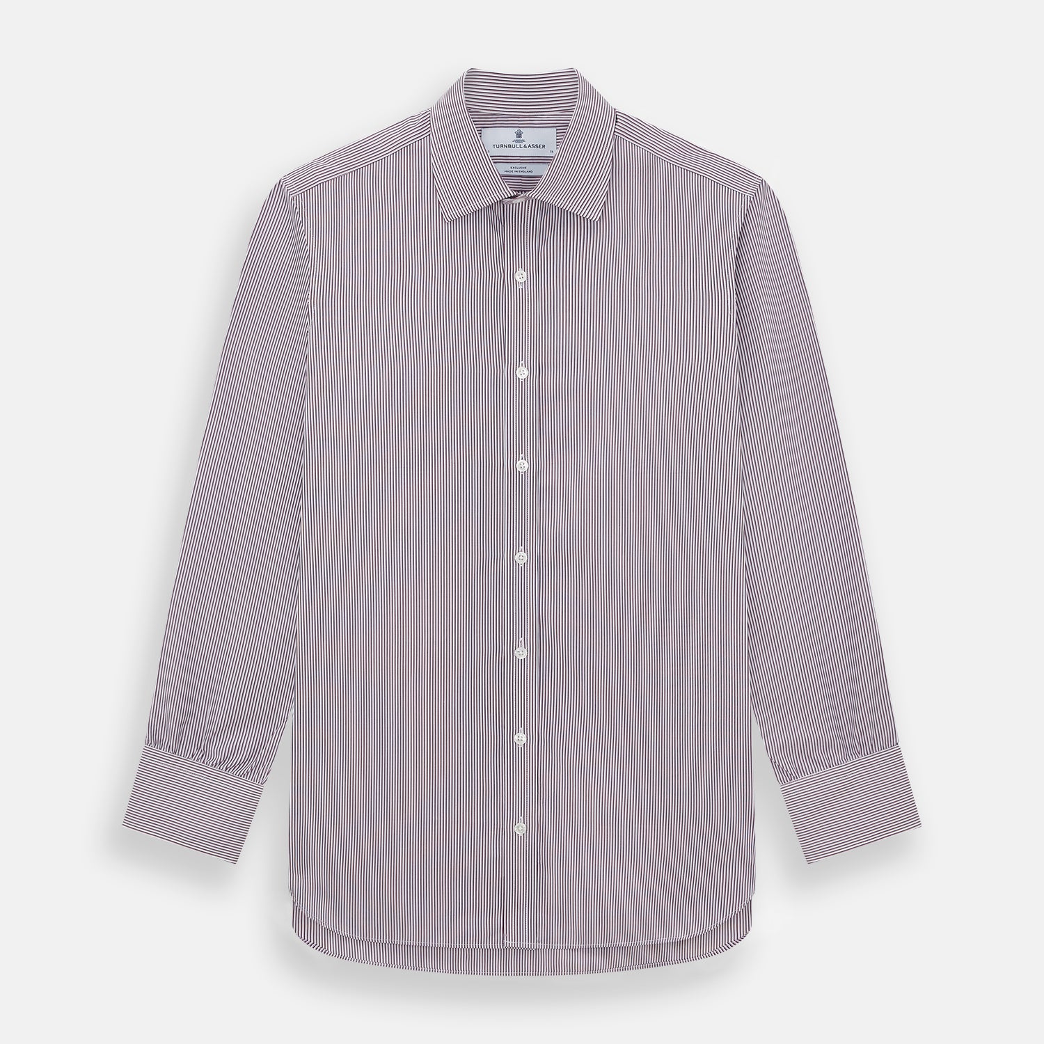 View 1 of product Burgundy Shadow Stripe Mayfair Shirt