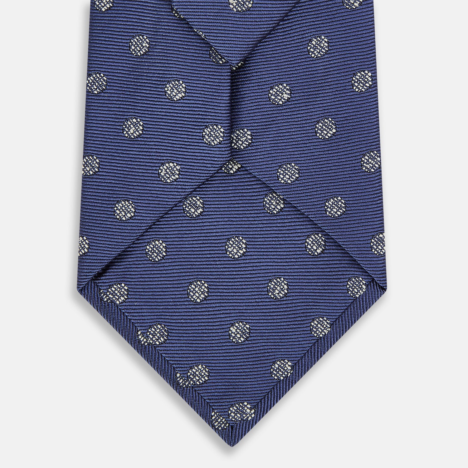 View 3 of product Navy Circle Silk Tie