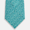 View 3 of product Turquoise Flower Patterned Printed Silk Tie