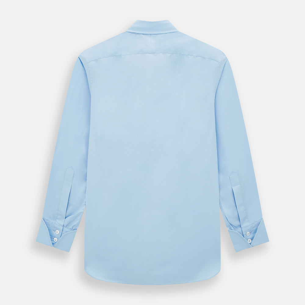 Dr. No Blue Cotton Shirt With Cocktail Cuff As Seen On James Bond