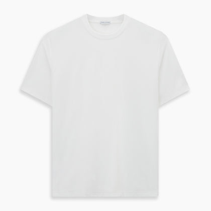 White Short-sleeve Pyjama T-Shirt Image 6