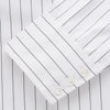 View 3 of product Black Fine Stripe Cotton Regular Fit Mayfair Shirt
