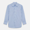 View 1 of product Pale Blue Multi Stripe Cotton Regular Fit Whitby Shirt