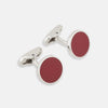 View 1 of product Red Circle Cufflinks