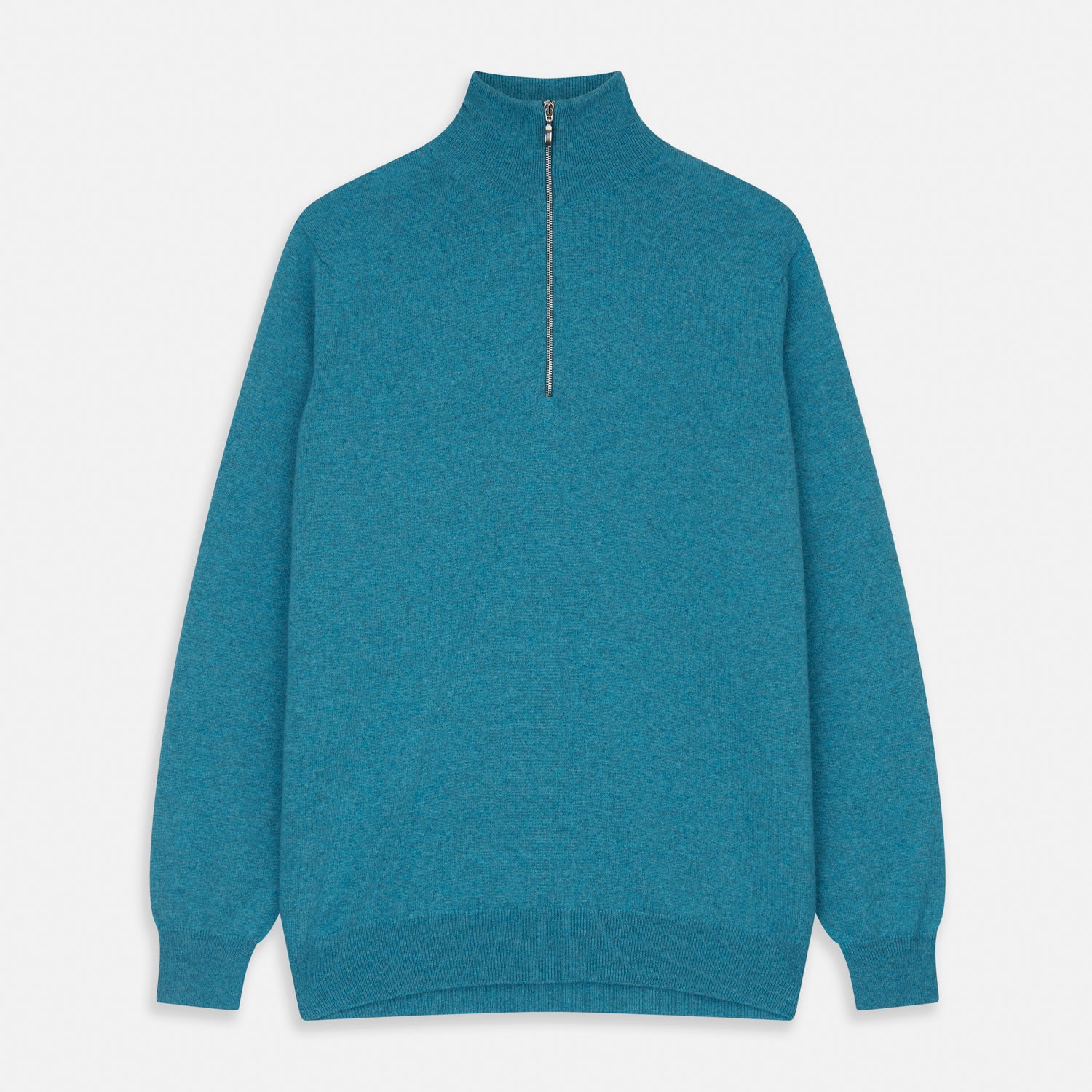 View 1 of product Teal Lennox Half-Zip Jumper