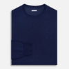 View 4 of product Navy Merino Round Neck Jumper