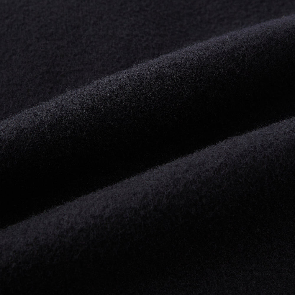 Navy Apsley Single-Breasted Caban Coat