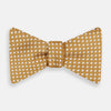 View 1 of product Camel and White Diamond Silk Bow Tie
