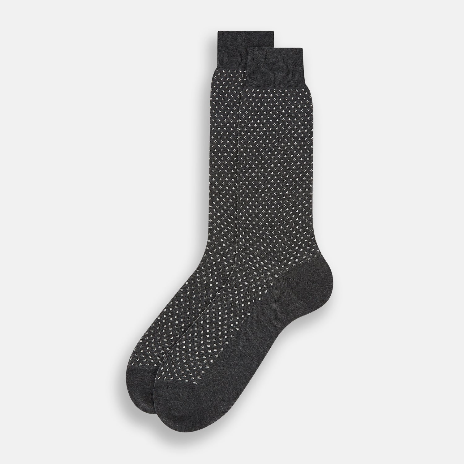 View 2 of product Grey Motif Mid-Length Socks