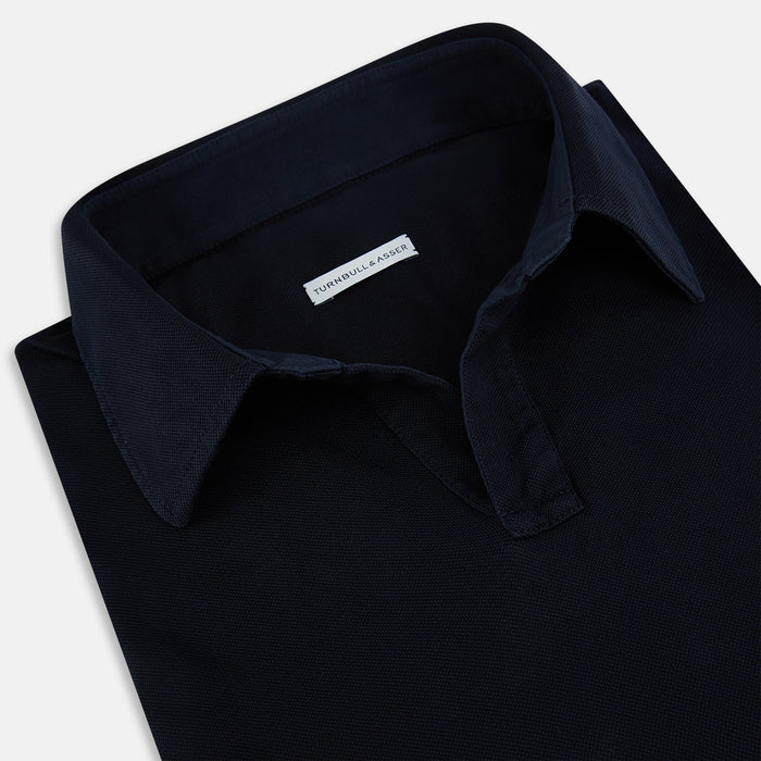 Navy Rugby Polo Shirt Image 1