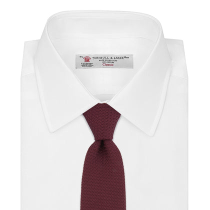 Plain Woven Grenadine Silk Tie Image 1
