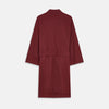 View 5 of product Burgundy Cotton-Cashmere Kimono Gown