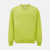 View 1 of product Lemon Green Cashmere V-neck Jumper